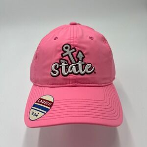 The Game Womens NC State Pink Anchor Baseball Cap Hat Adjustable NWT
